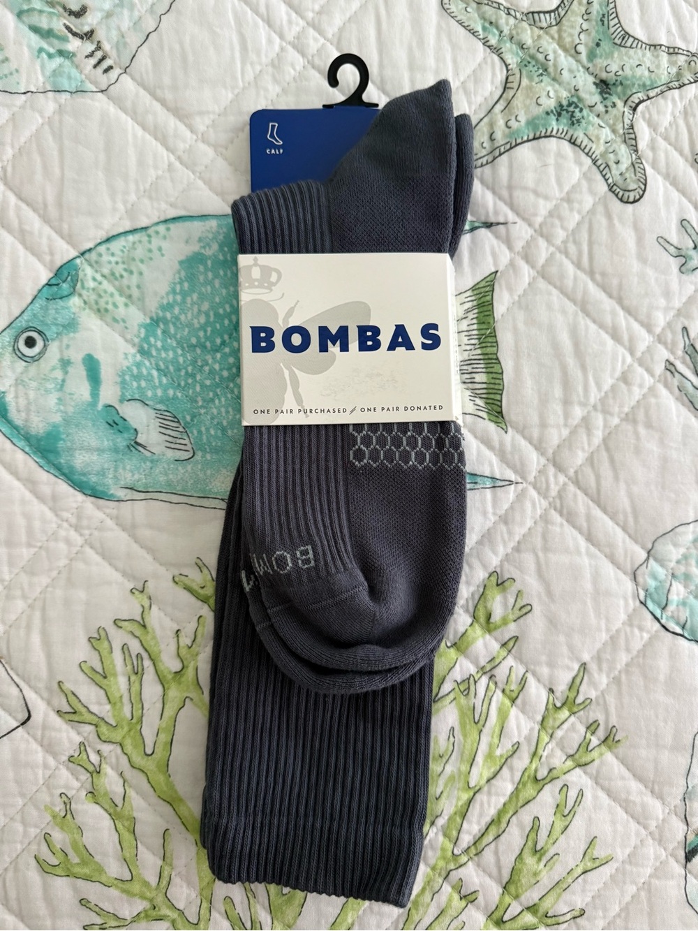 NEW Bombas Men’s Rib Calf Socks XL